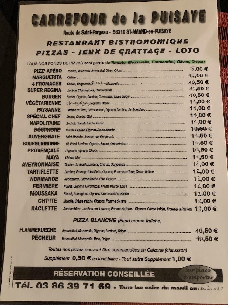 Au Carrefour de la Puisaye - Menu Image 1